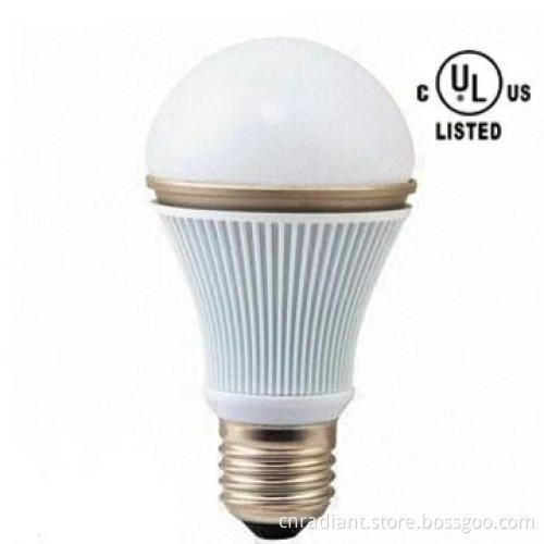 Non-dimmable 7w led white bulb comply with UL, CUL standards